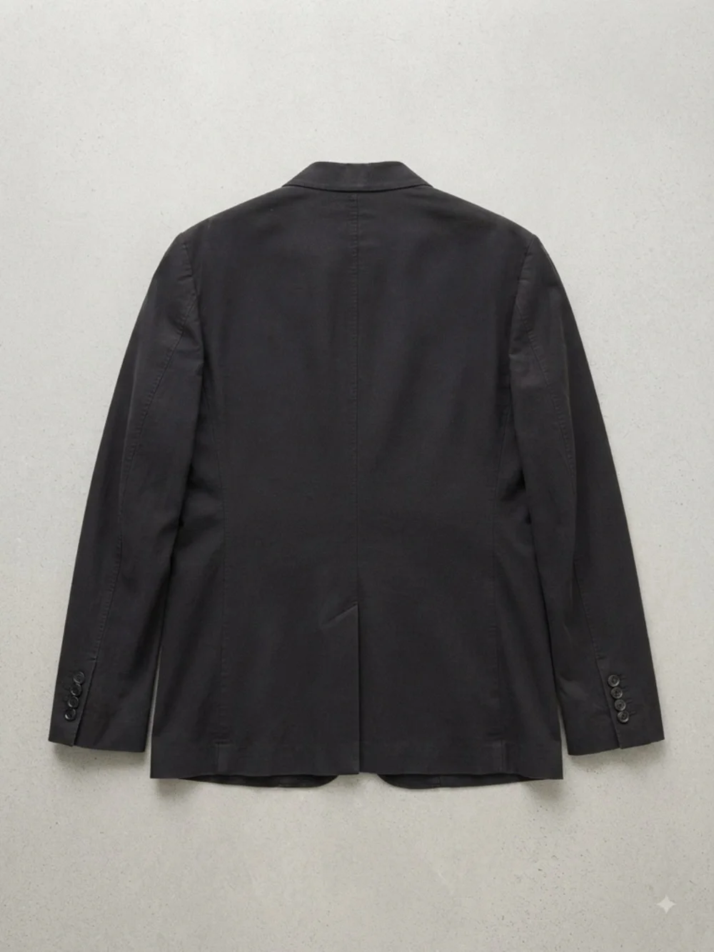 Dries Van Noten Black Cotton-Wool Unstructured Blazer Jacket EU 52